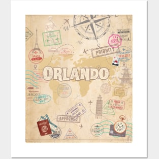 Walking around the world and discovering Orlando Posters and Art